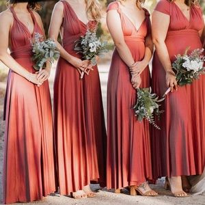 Lulu’s Tricks of the Trade Rusty Rose Dress